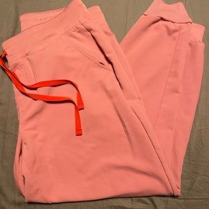 women's Chalk Pink Zamora - Petite Jogger Scrub Pants - L - Petite